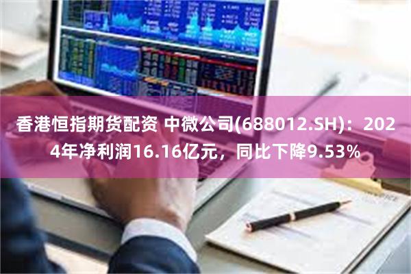 香港恒指期货配资 中微公司(688012.SH)：2024年净利润16.16亿元，同比下降9.53%